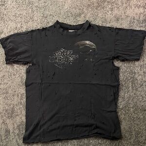 First of a Kind FOAK Heavily Distressed 2014 Sturgis Harley-Davidson Rally Tee